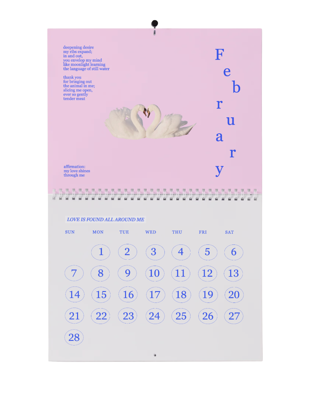 2027 calendar (ships dec 1)